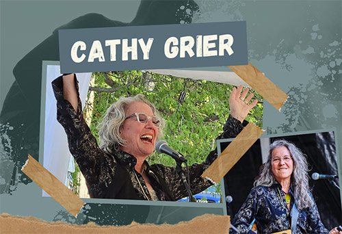 Cathy Grier • Live Music • 2 Dates:  July 13 & 20 • 12pm – 3pm